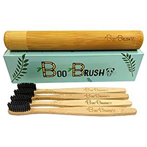 4 cepillos de dientes de bambú Boo Brush