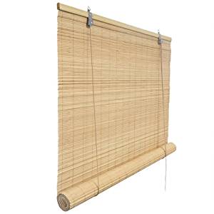 estor enrollable de bambú