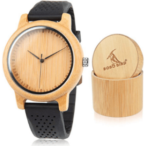 Reloj de bambu